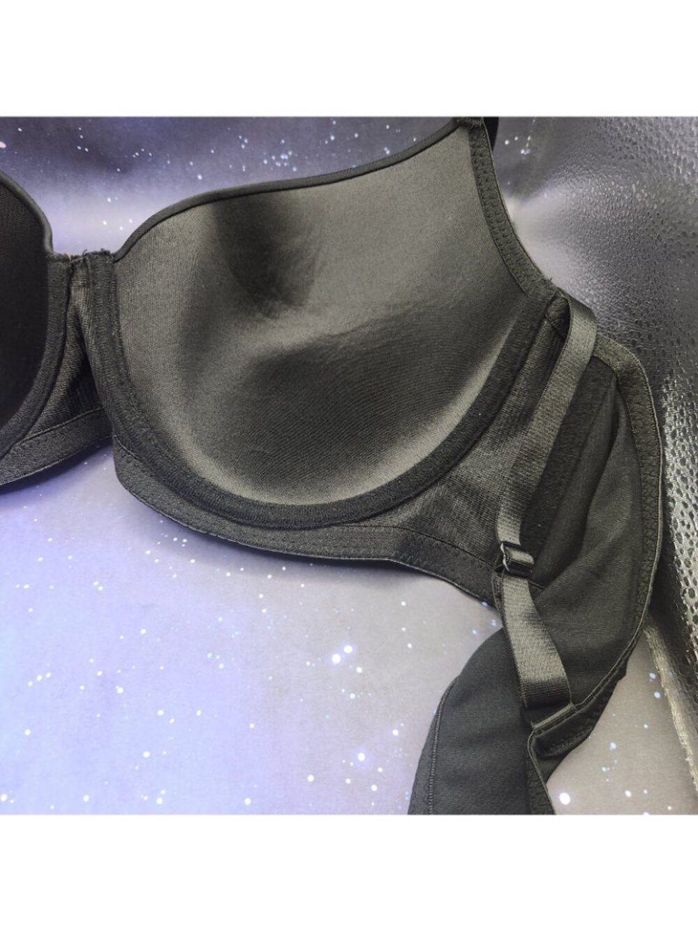 Panties Plus Black Color Underwire Bra 42 C 42C Smooth Full Coverage NEW - Picture 10 of 12